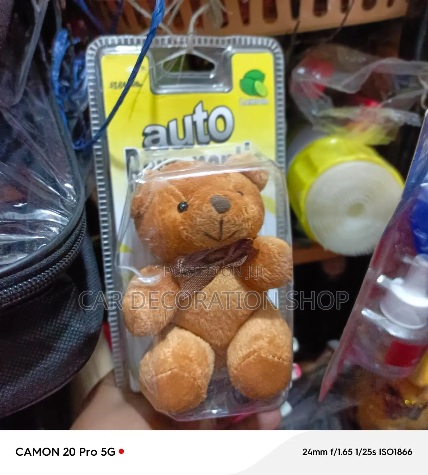Car Hanging Soft Stuffed Bear Air Freshener Keeps Interior Fresh