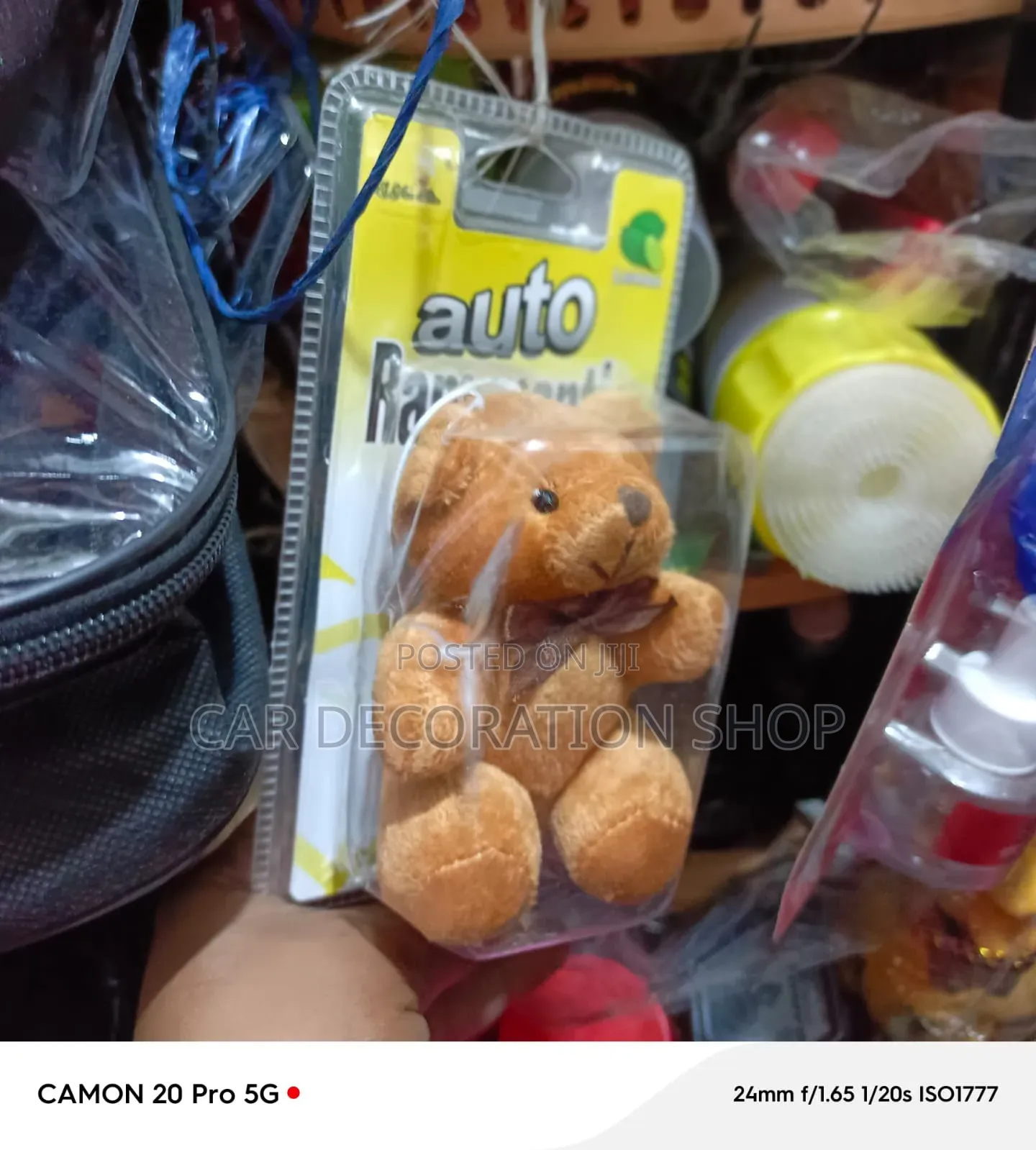 Car Hanging Soft Stuffed Bear Air Freshener Keeps Interior Fresh