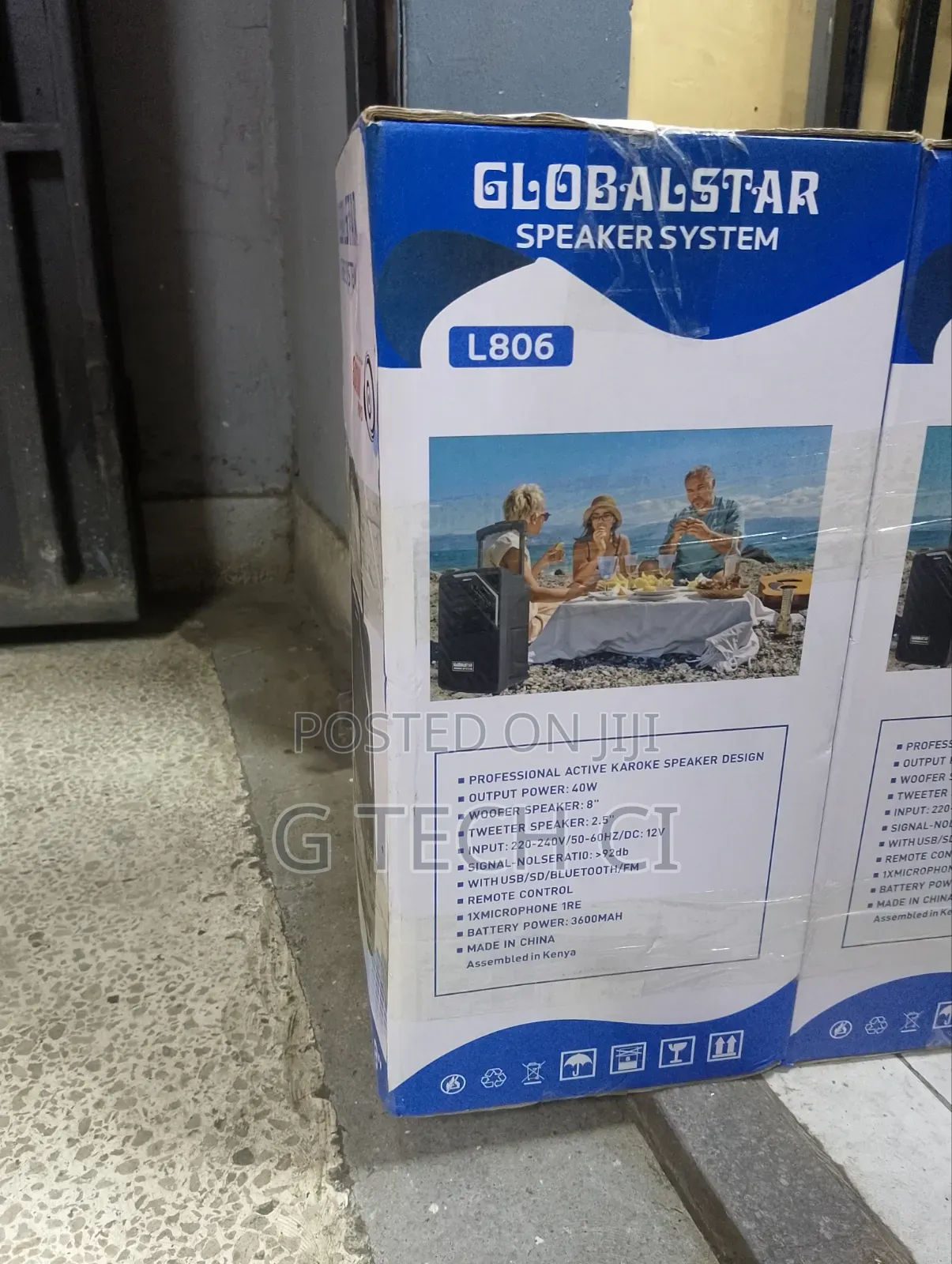 Globalstar L806 8-Inch Portable Bluetooth Trolley Speaker.