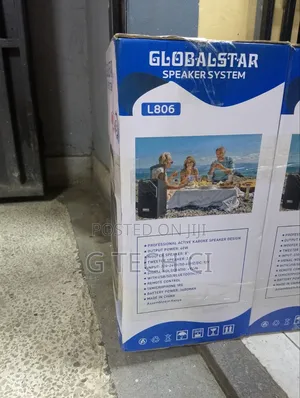 Globalstar L806 8-Inch Portable Bluetooth Trolley Speaker.