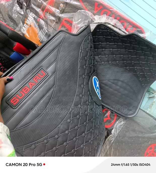 Diamond Quilted Design Subaru Mats With Raised Ridges 2 Trap Mud,water