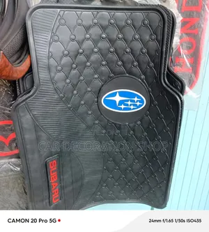 Diamond Quilted Design Subaru Mats With Raised Ridges 2 Trap Mud,water