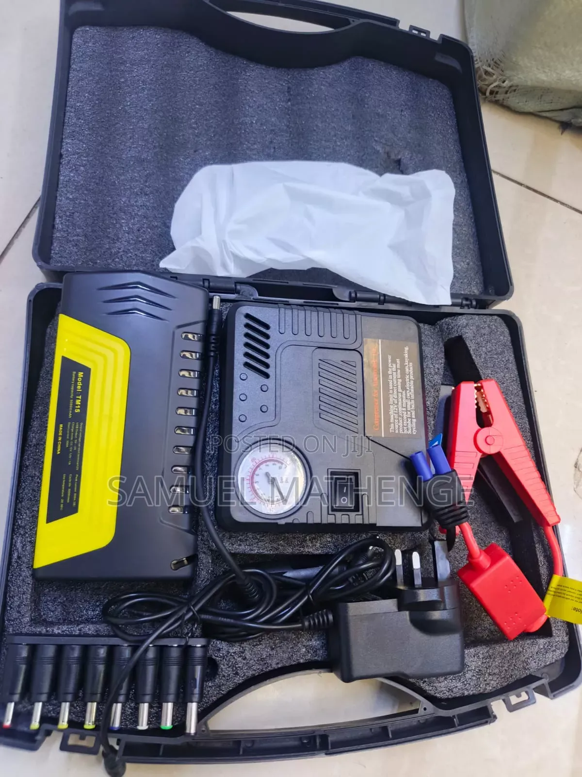 Multi-Function Vehicle Jump Starter Portable Air Pump, Battery Booster