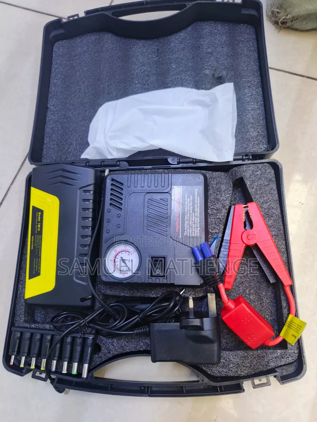 Multi-Function Vehicle Jump Starter Portable Air Pump, Battery Booster
