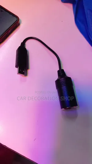 USB Cigarette Lighter Socket Converter Cable