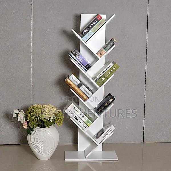 ​8-Tier Tree Bookshelf With Bottom Drawer - thumbnail 2