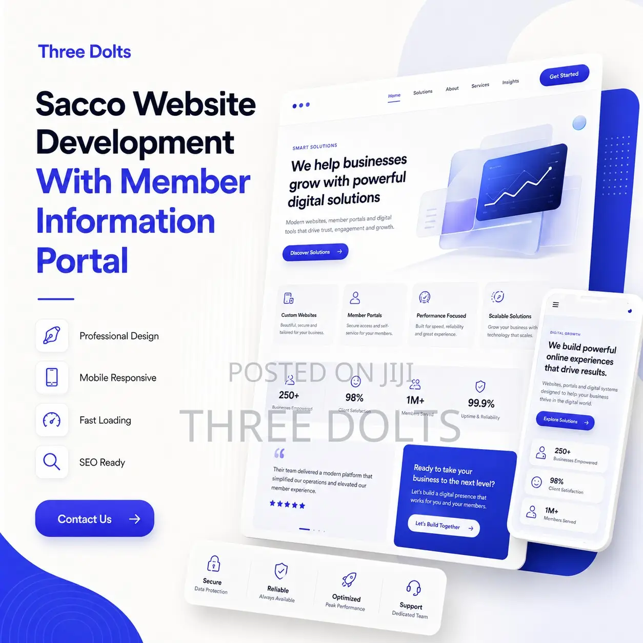 Sacco Website Development With Member Information Portal