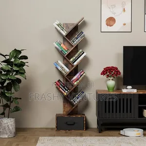 ​Modern Wooden Tree Bookshelf Organiser