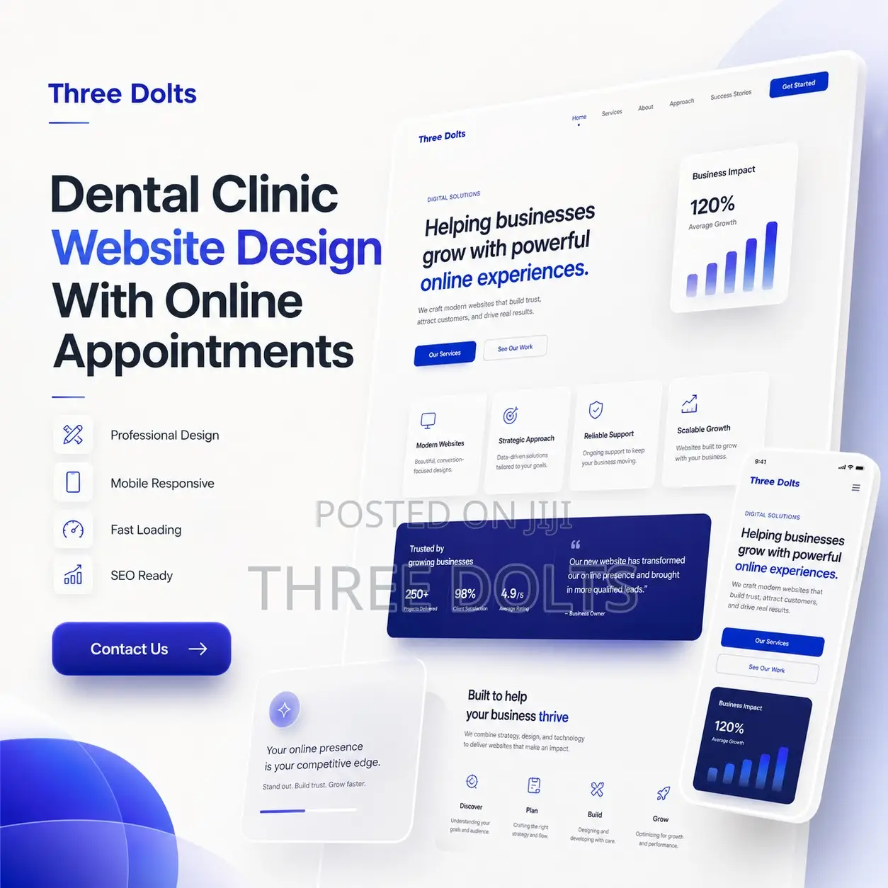 Dental Clinic Website Design With Online Appointments