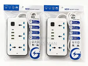 Socket Power Extension 4 Universal Outlets USB Type C