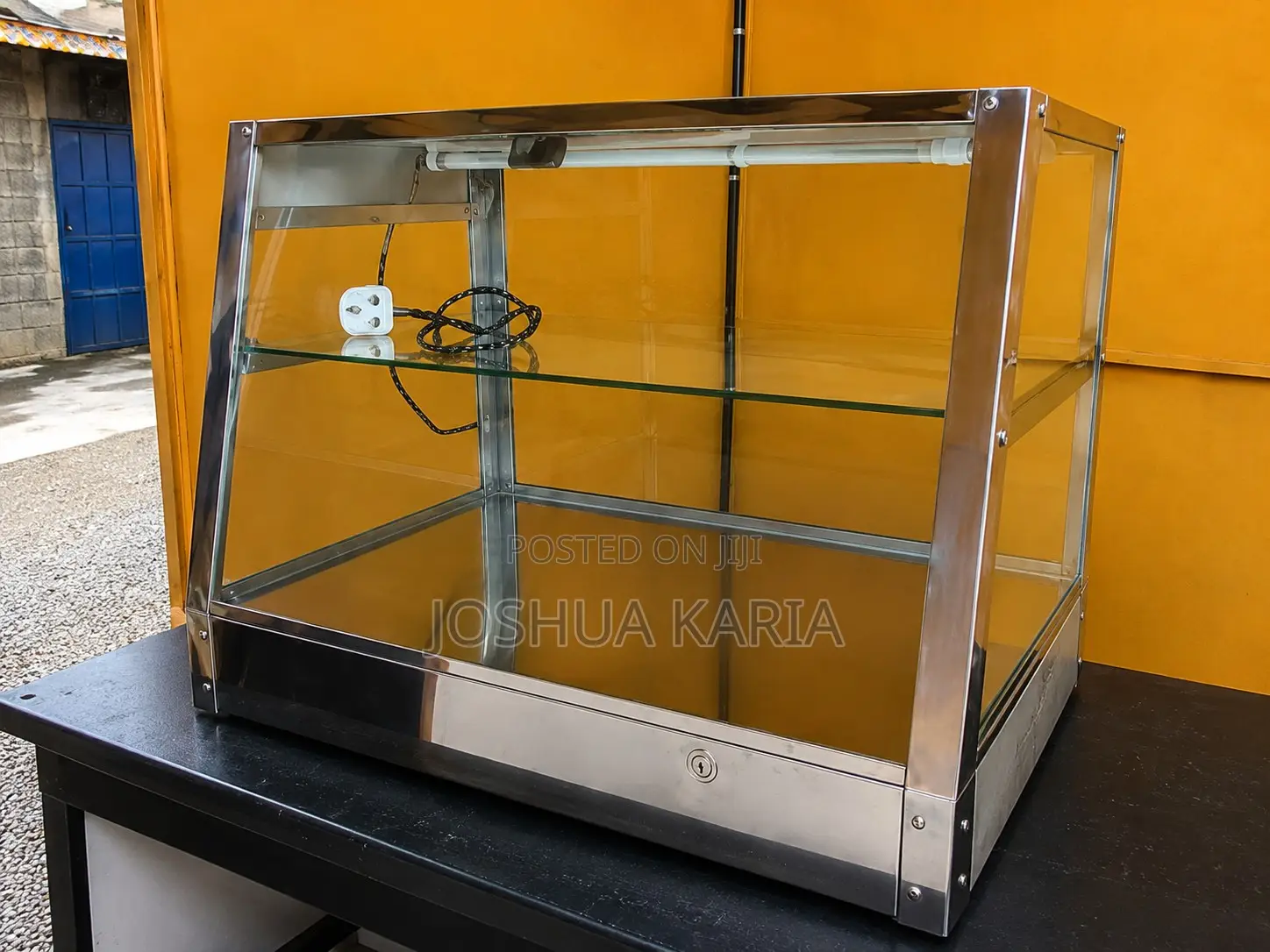 Large Stainless Steel Food Warmer Display Cabinet