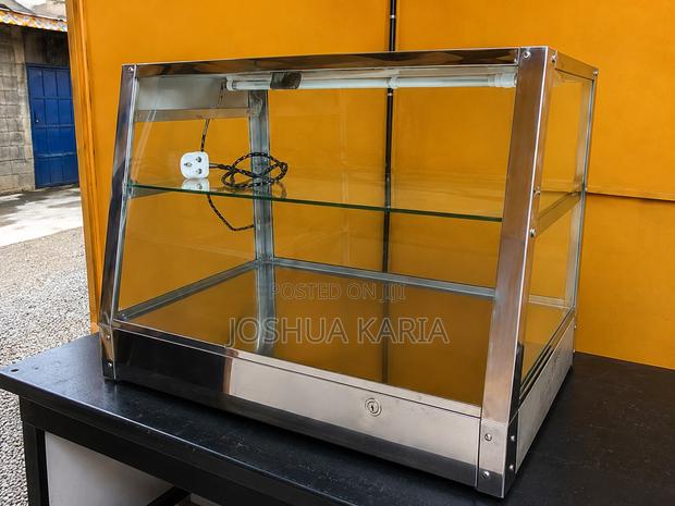 Large Stainless Steel Food Warmer Display Cabinet