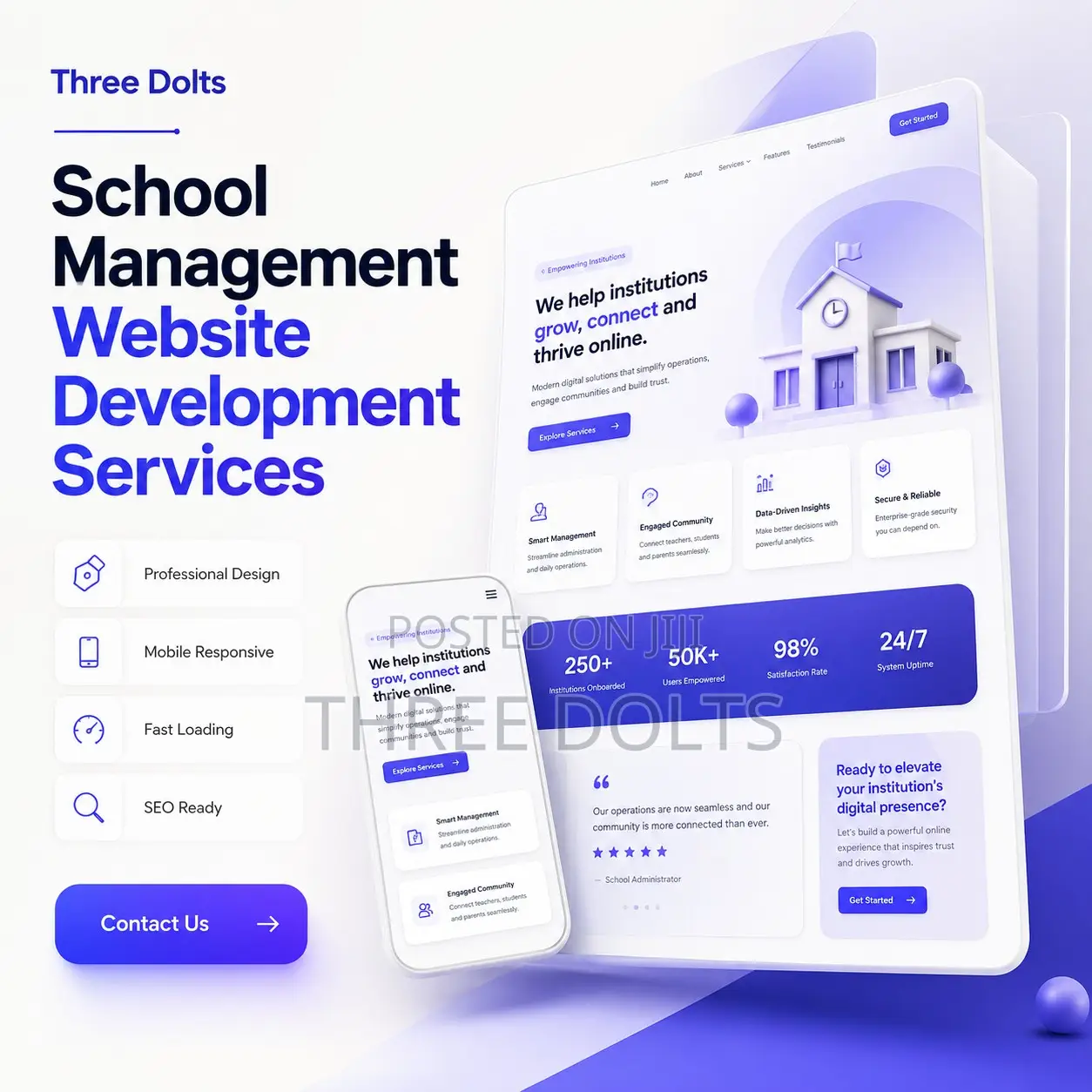 School Management Website Development Services