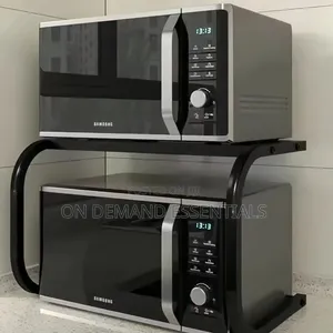 1 Tier Metallic Microwave Organizer Shelf / Stand