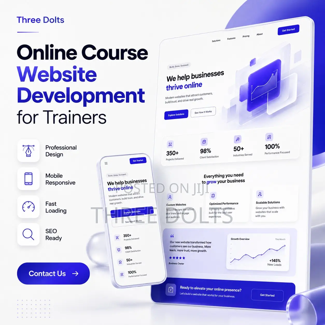 Online Course Website Development for Trainers