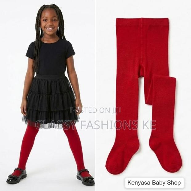 Red Girl Stockings Kids Tights Girls Age 3 to 12 Years
