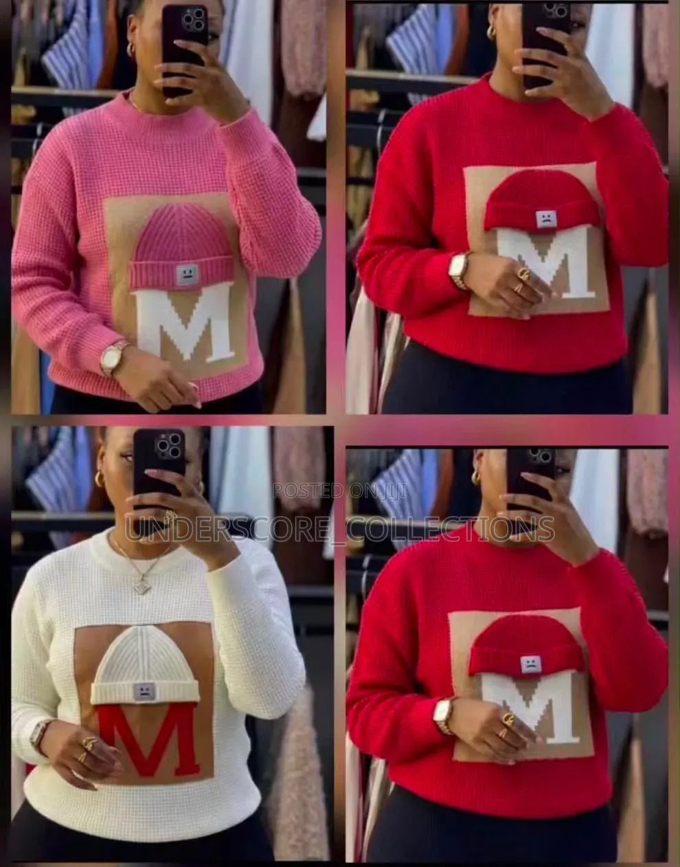Waffle Knit Sweater