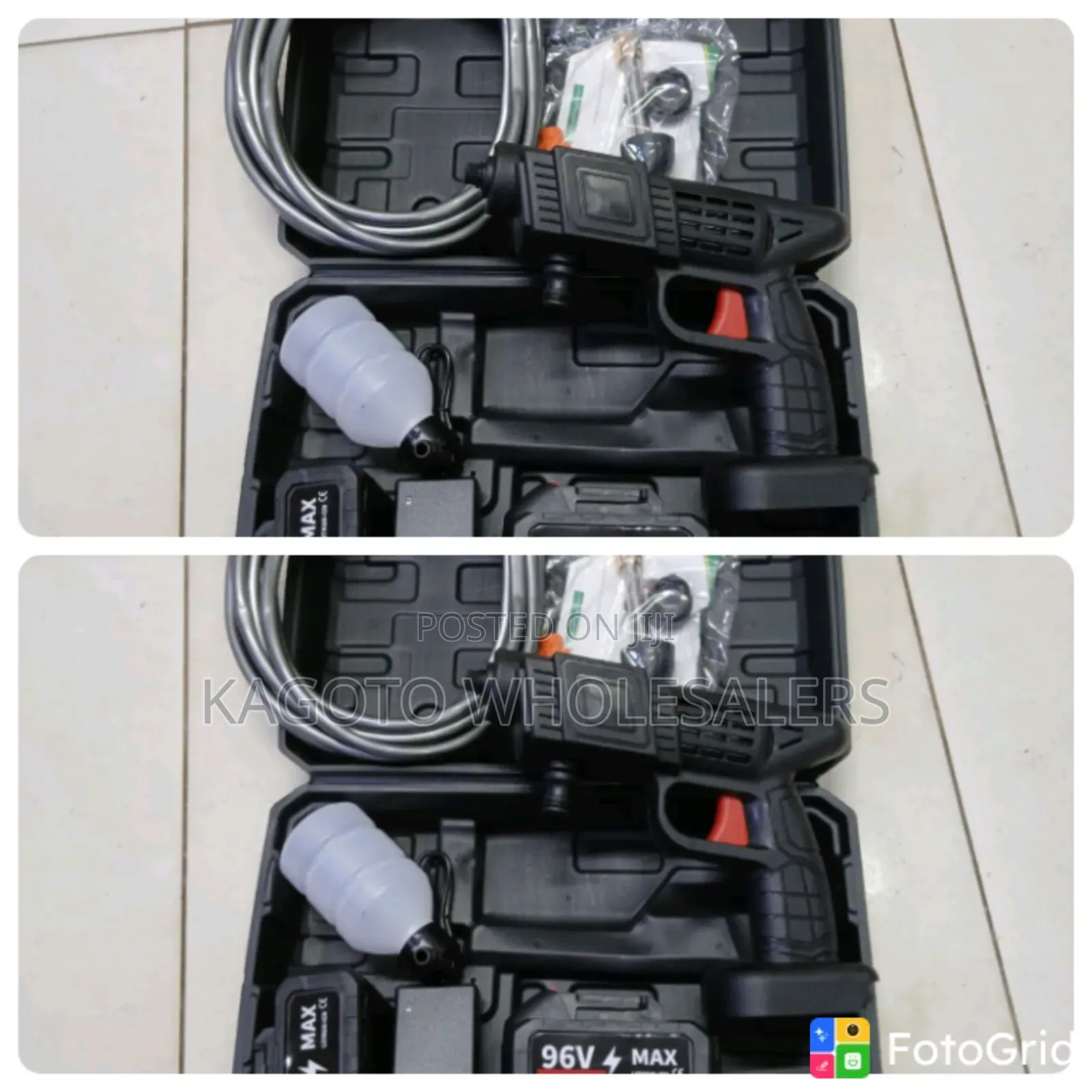 Car Gun 96V Two Batteries / Car Washing Pressure Gun
