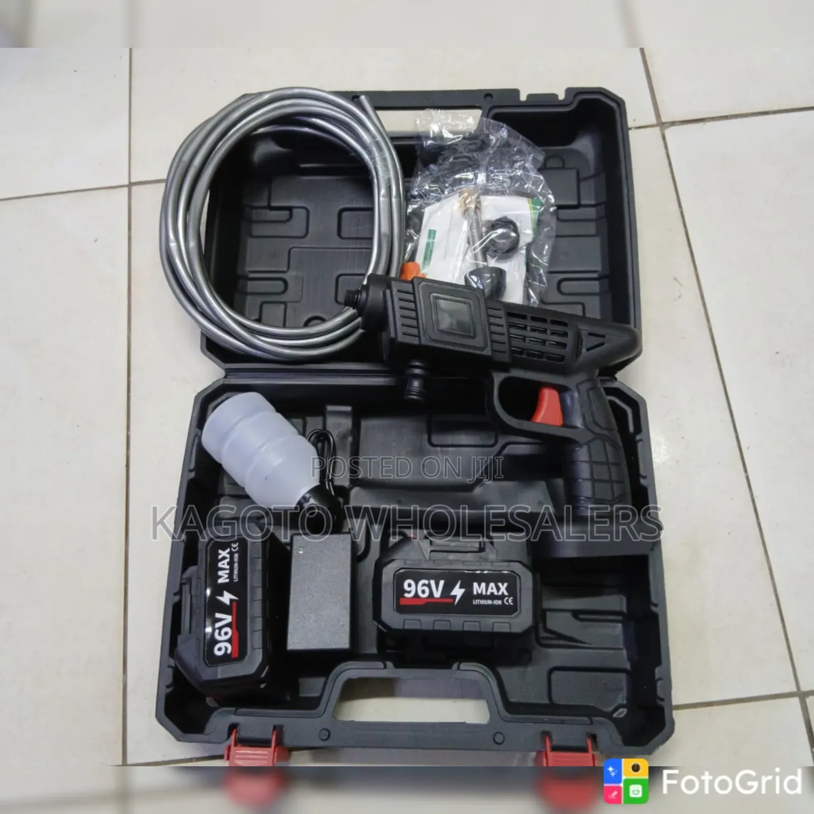 Car Gun 96V Two Batteries / Car Washing Pressure Gun