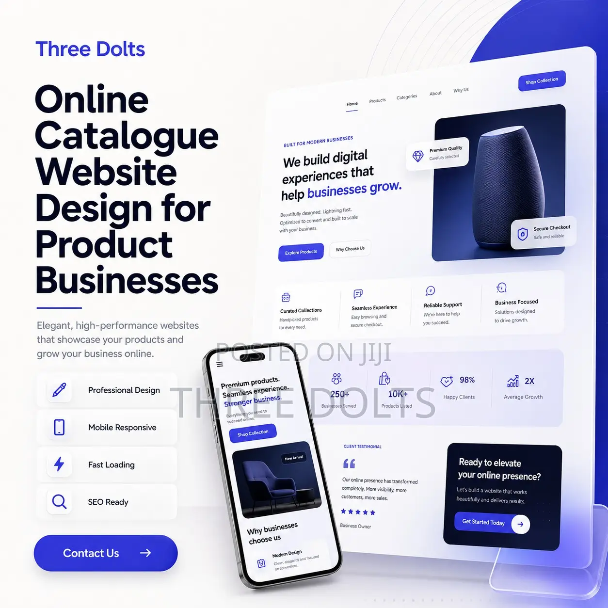 Online Catalogue Website Design for Product Businesses