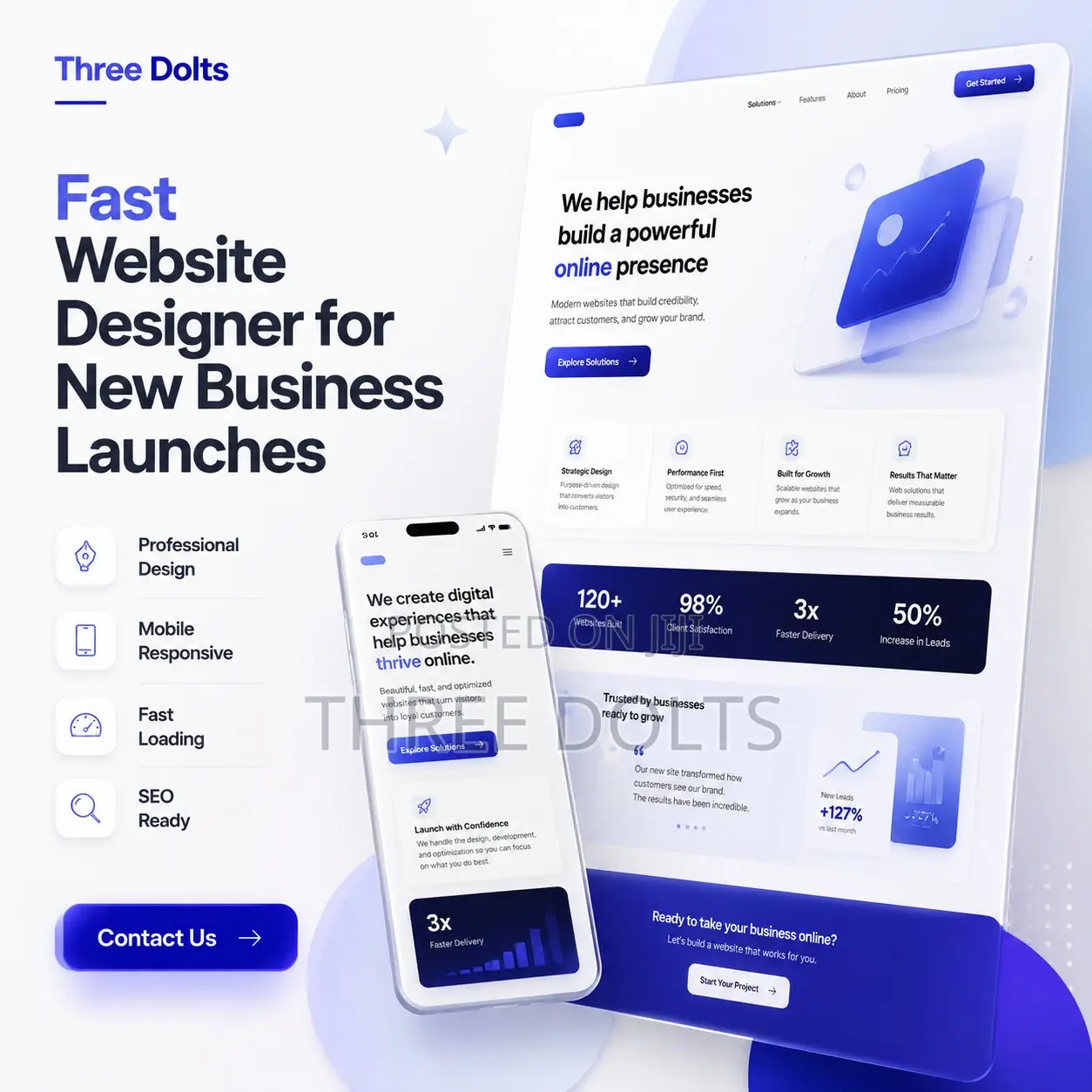 Fast Website Designer for New Business Launches