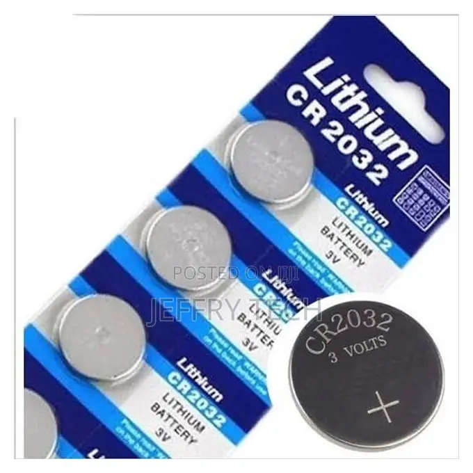 5x CR2032 3V BIOS CMOS Lithium Batteries - Gray