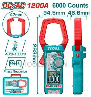 DC/AC Clamp Meter VA Colour Display Screen 1200a TMT