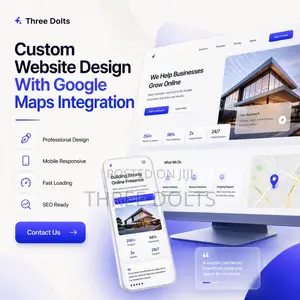 Custom Website Design With Google Maps Integration