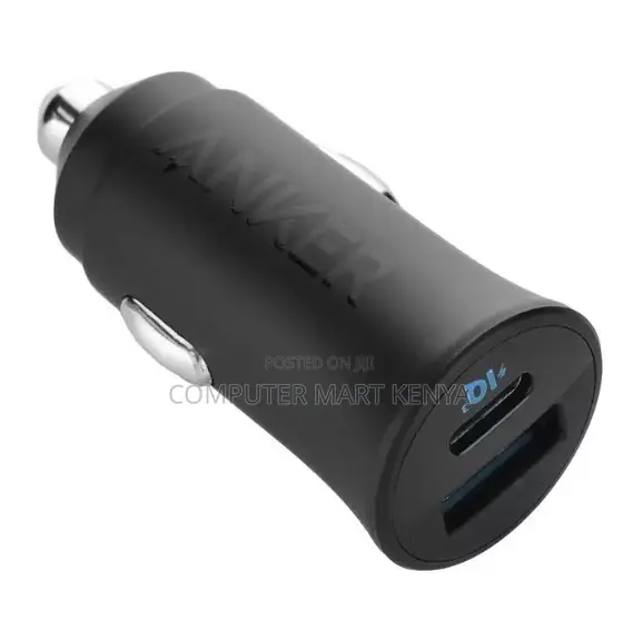 Anker Car Charger (30w, 2 Ports) Black(car)
