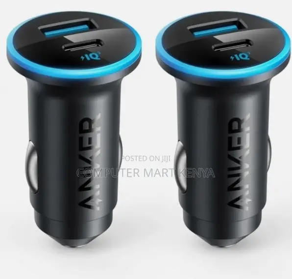 Anker Car Charger (30w, 2 Ports) Black(car)