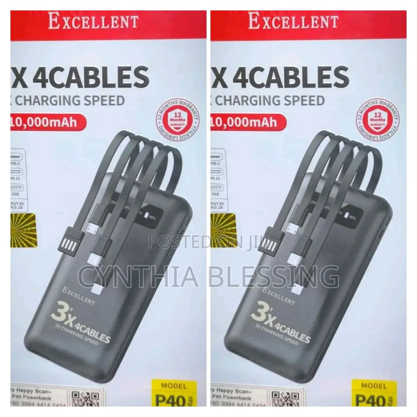 Excellent P40 10,000 mAh Powerbank