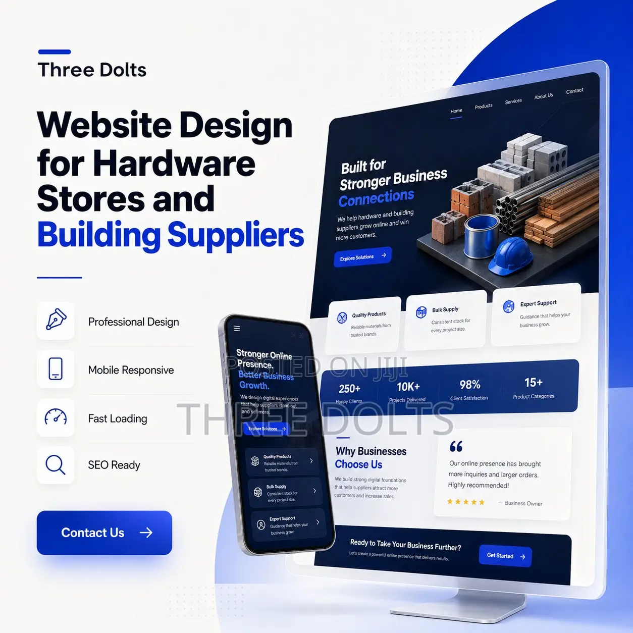 Website Design for Hardware Stores and Building Suppliers