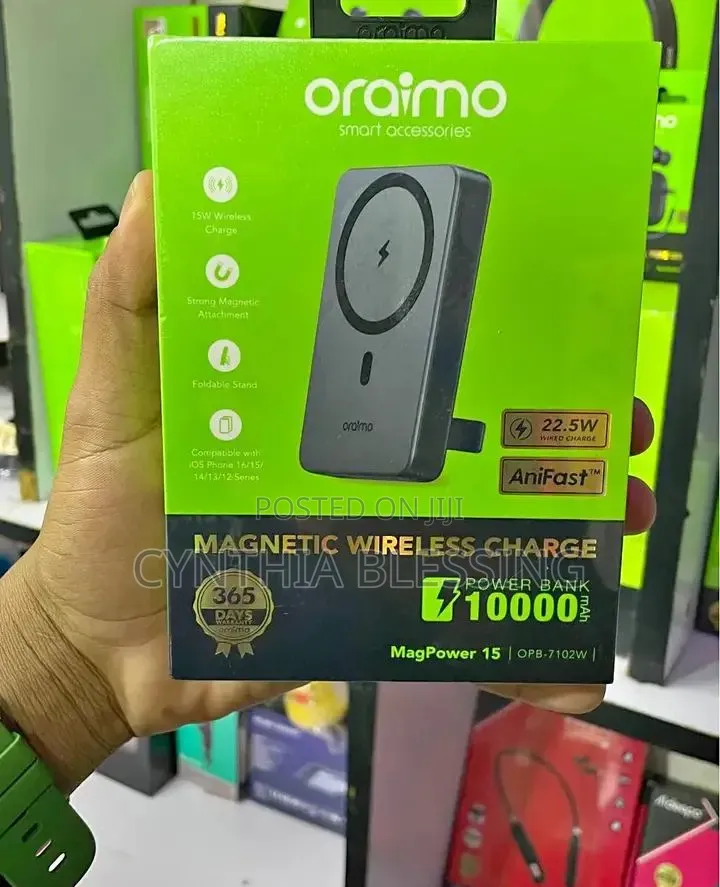 Oraimo Magpower 15 Wireless Powerbank 10000 MAH