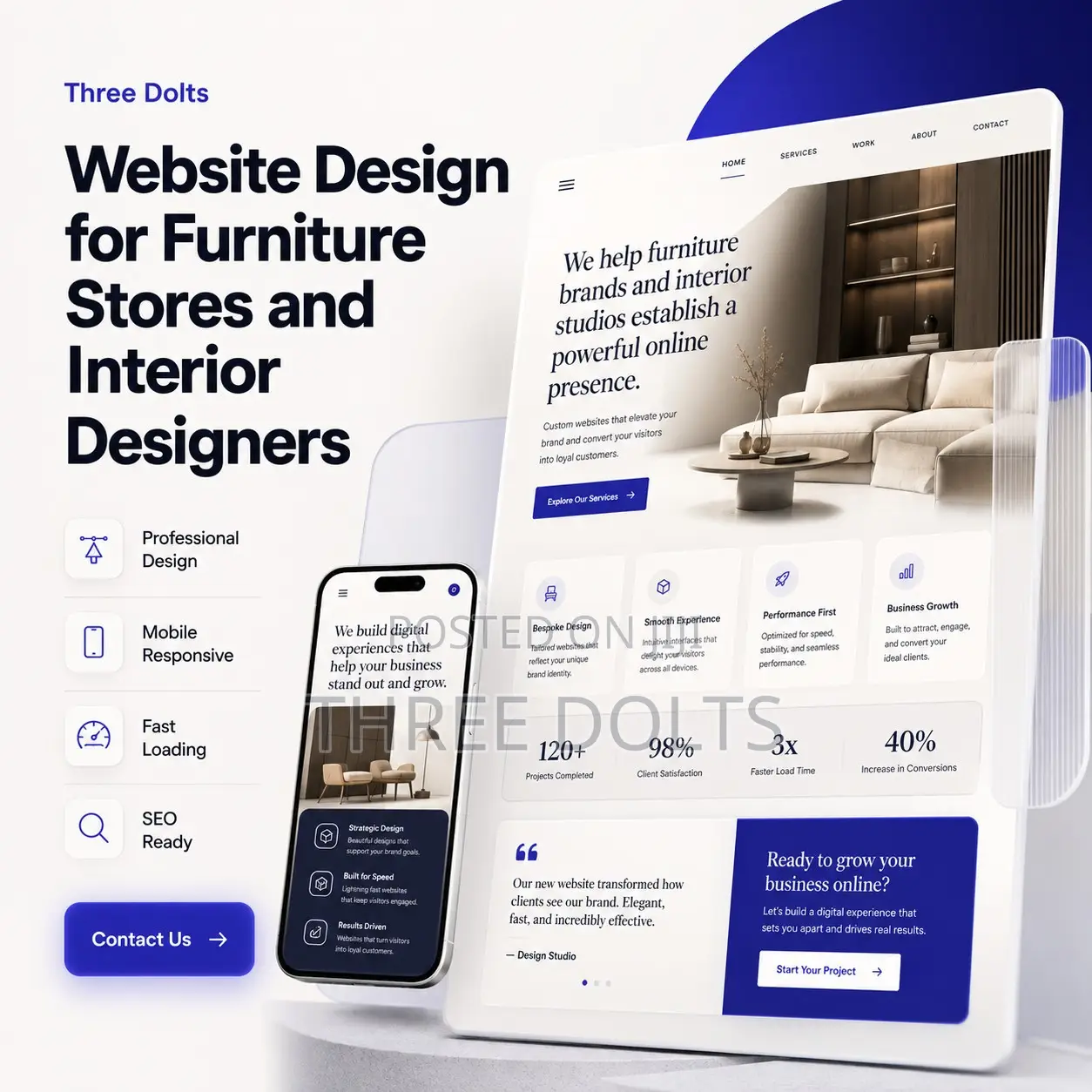 Website Design for Furniture Stores and Interior Designers