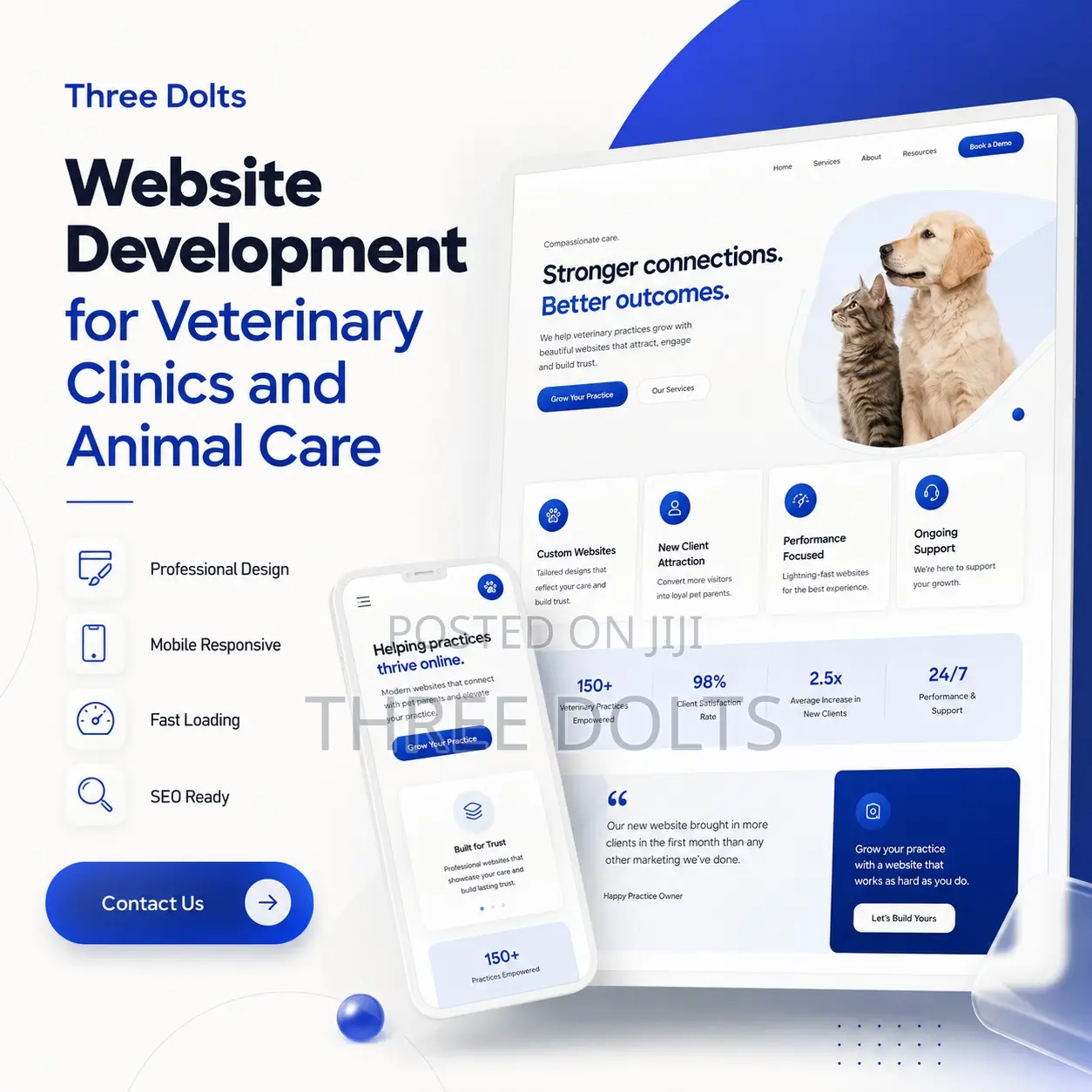 Website Development for Veterinary Clinics and Animal Care