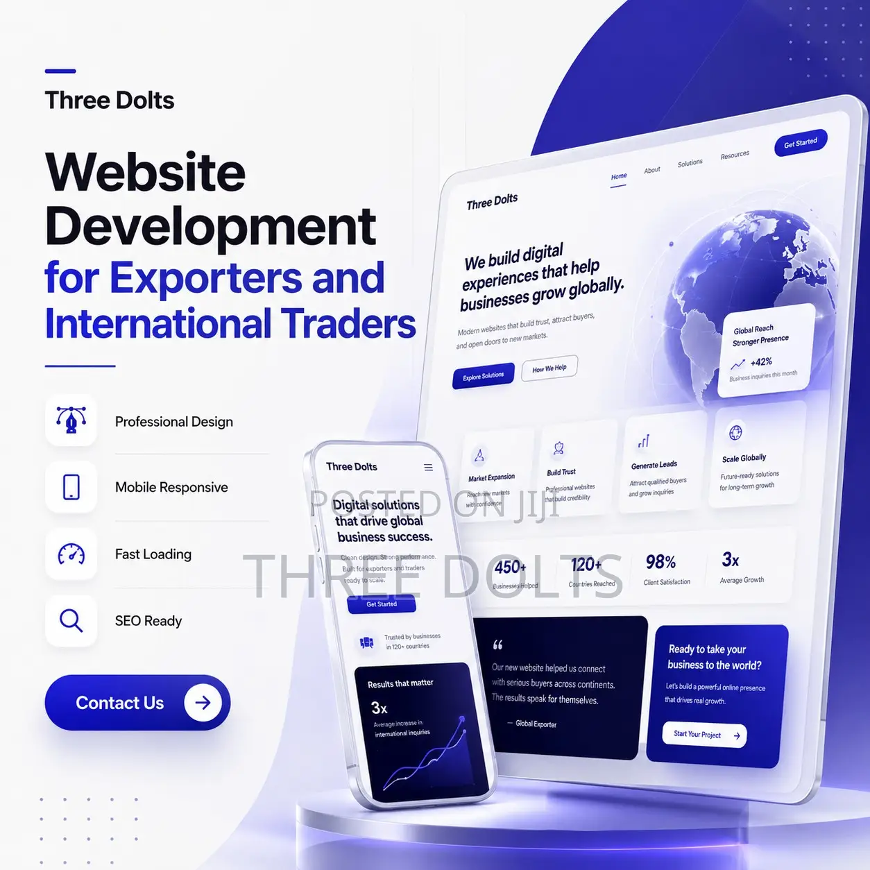 Website Development for Exporters and International Traders