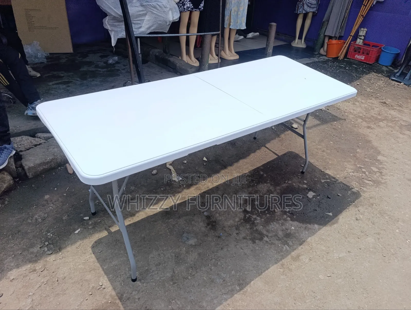 Space-Saving Foldable Outdoor Table 1.8m