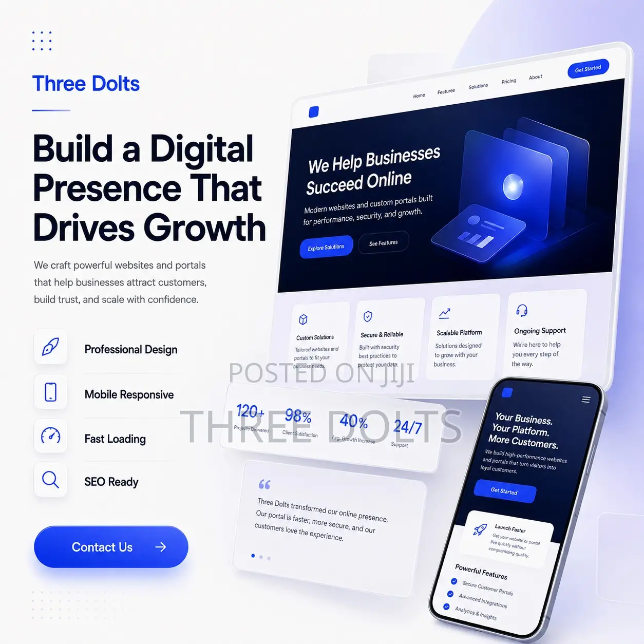 Custom Website Development With Secure Customer Portals