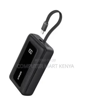 Anker Power Bank (, 30W, Built-in USB-C and Lightning Cable)