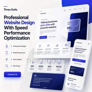 Professional Website Design With Speed Performance Optimization