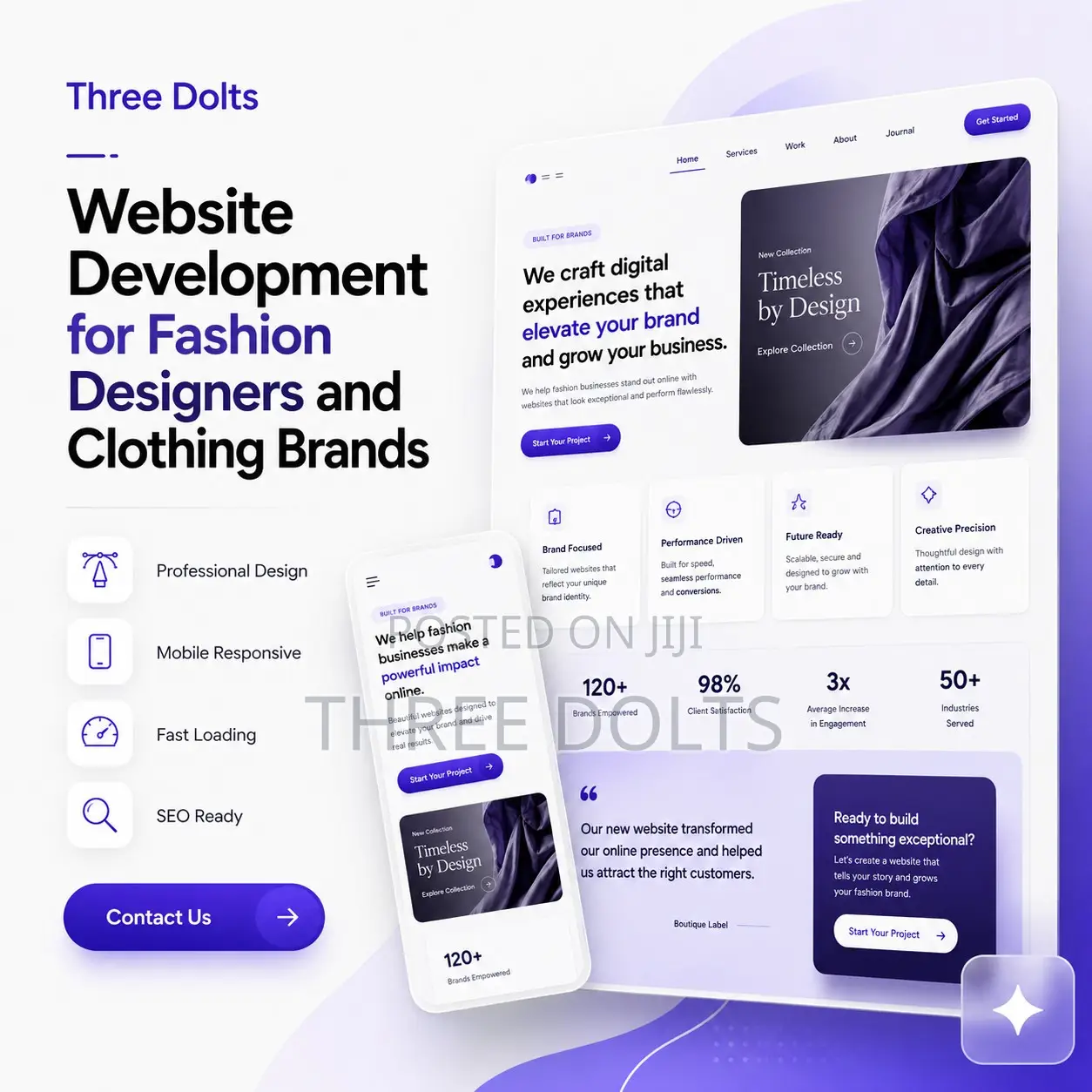 Website Development for Fashion Designers and Clothing Brands