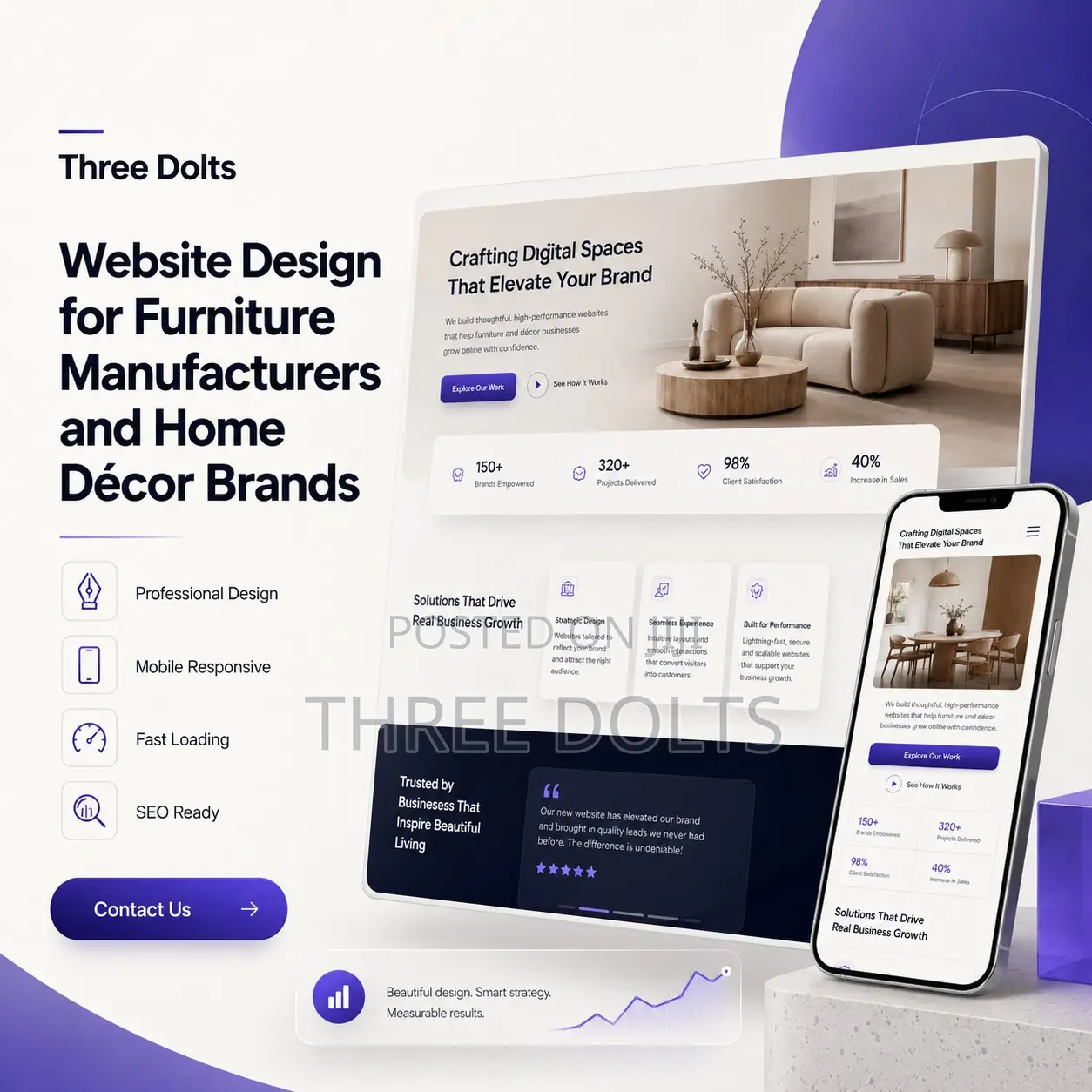 Website Design for Furniture Manufacturers and Home Décor Brands