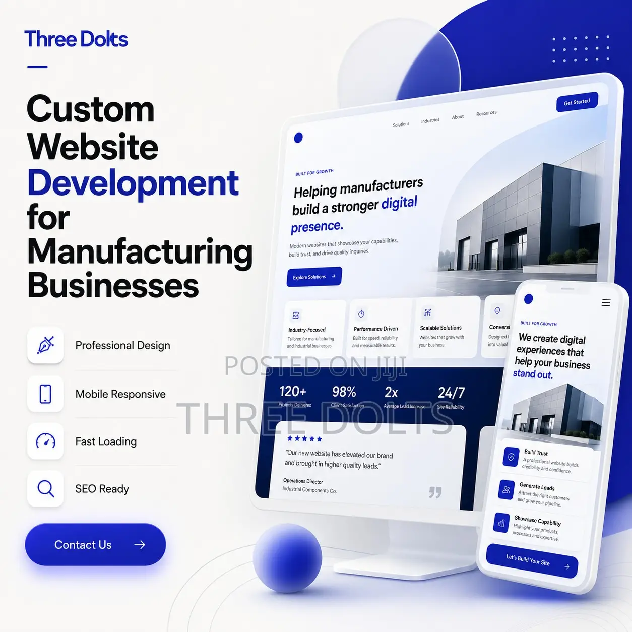 Custom Website Development for Manufacturing Businesses