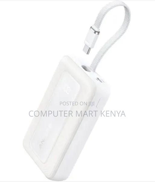 Anker ()mAh, 30W High Speed Power Bank Built in USB-C Cable(White) - thumbnail 3