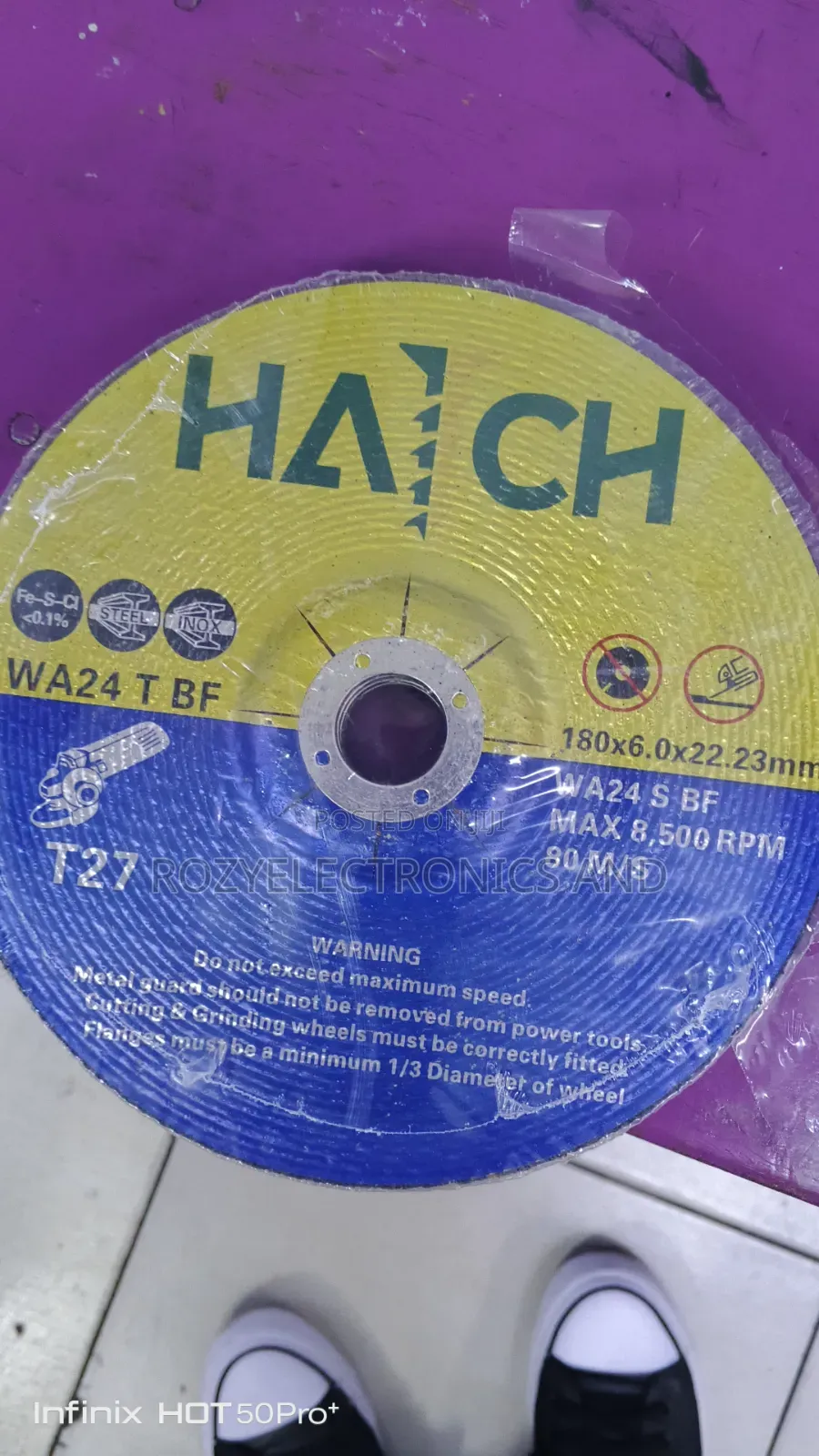 Metal Grinding Disc 7"