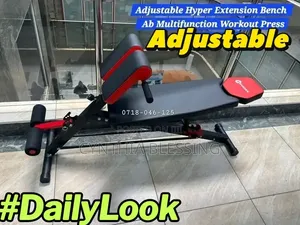 Adjustable Hyper Extension Bench AB Multifunction Work Out Press_ABb01