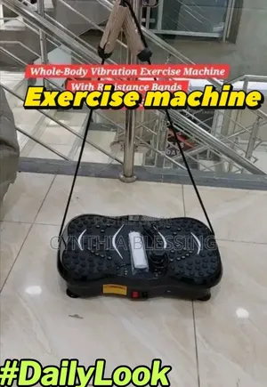 Whole Body Vibration Excercise Machine With Resistance Band_M001