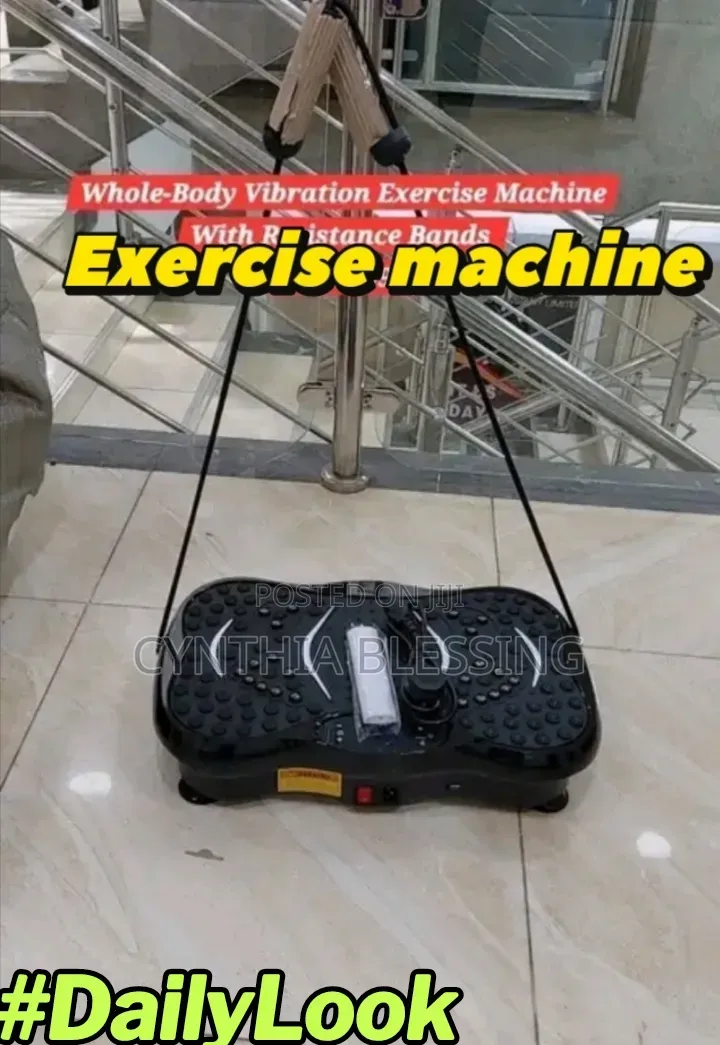 Whole Body Vibration Excercise Machine With Resistance Band_M001