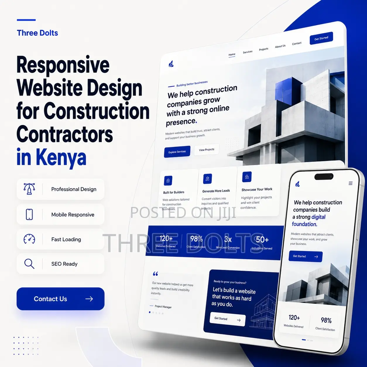 Responsive Website Design for Construction Contractors in Kenya