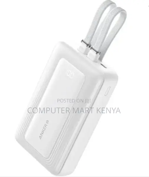 Anker Power Bank (, 30w, Built-in USB-C Cable) White* (Powerbank